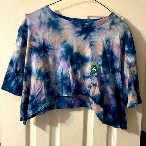 Aeropostale tie dye crop tee